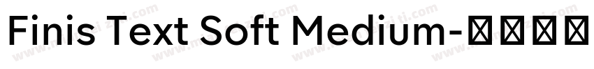 Finis Text Soft Medium字体转换